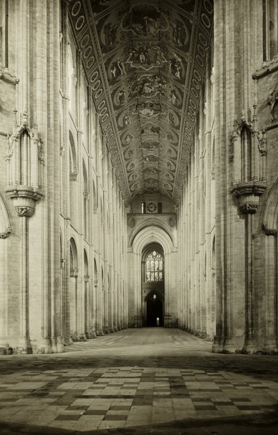 Catedral de Ely: Nave, al Oeste de Frederick H. Evans
