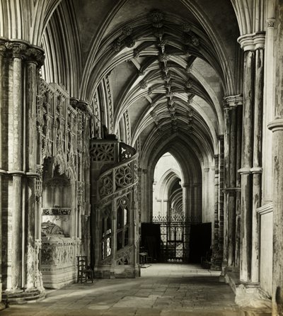 Catedral de Ely: Pasillo Norte del Coro al Oeste de Frederick H. Evans