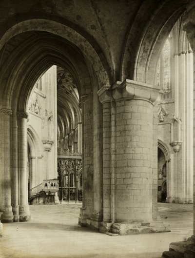Catedral de Ely: Octógono desde la nave norte de Frederick H. Evans