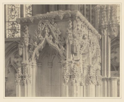 [Catedral de Lincoln, Detalle del Santuario Portátil] de Frederick H. Evans