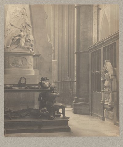 [Westminster Abbey: North Transept East Aisle, Tomb of De Vere and Franklin] de Frederick H. Evans