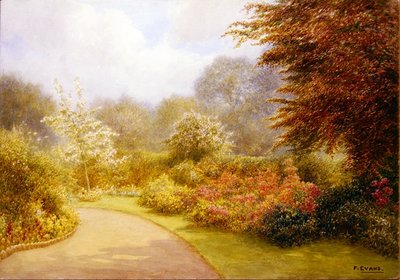 Azaleas en los jardines del rectorado, Brockhurst Hill de Frederick Henry Evans