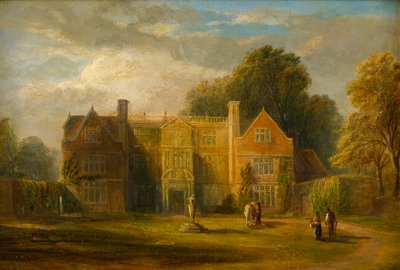 Castle Bromwich Hall, Warwickshire, c.1827-91 (aceite a bordo) de Frederick Henry Henshaw