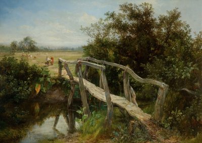 El viejo puente sobre el río Cole en Yardley, 1890 de Frederick Henry Henshaw