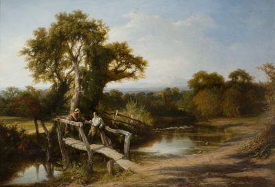Paisaje de Worcestershire en otoño de Frederick Henry Henshaw