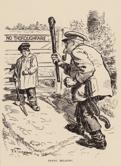 ¡Bravo, Bélgica! (litografía) de Frederick Henry Townsend