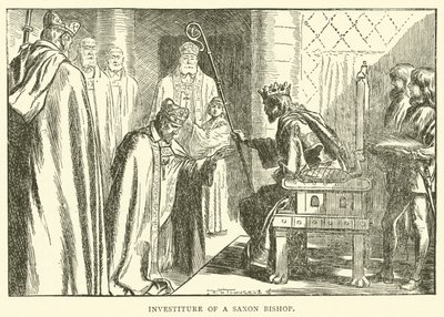Investidura de un obispo sajón de Frederick Henry Townsend