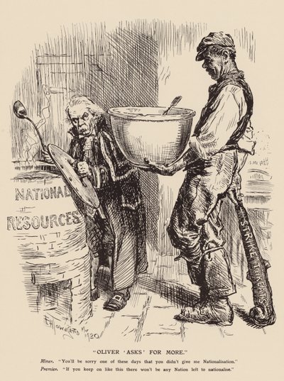 "Oliver" pide más (litografía) de Frederick Henry Townsend