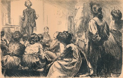 Nuestras clases de arte vespertinas han comenzado, 1905 de Frederick Henry Townsend