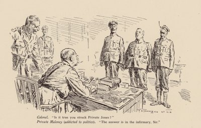 Soldado acusado de golpear a un compañero (litografía) de Frederick Henry Townsend
