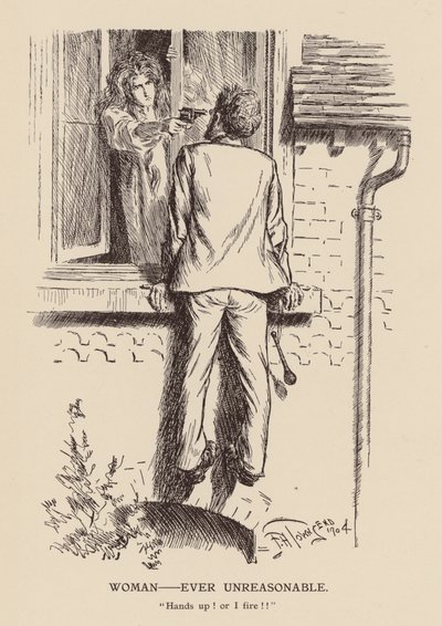 Mujer - Siempre irrazonable (litografía) de Frederick Henry Townsend