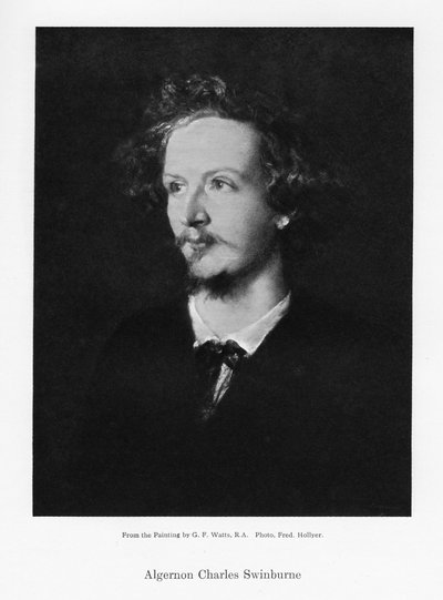 Algernon Charles Swinburne, poeta inglés, c. 1867 de Frederick Hollyer