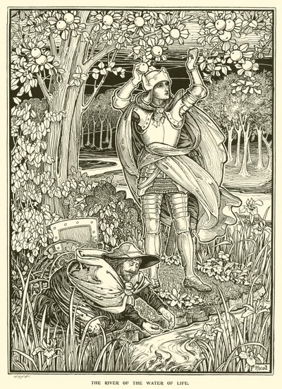 El río del agua de la vida de Frederick Hurten Rhead