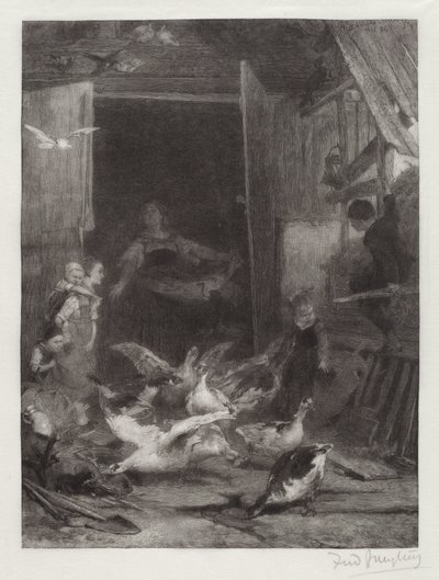 Sin título (Escena de granja) de Frederick Juengling