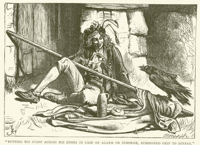 Ilustración para Barnaby Rudge de Frederick L. Bernard
