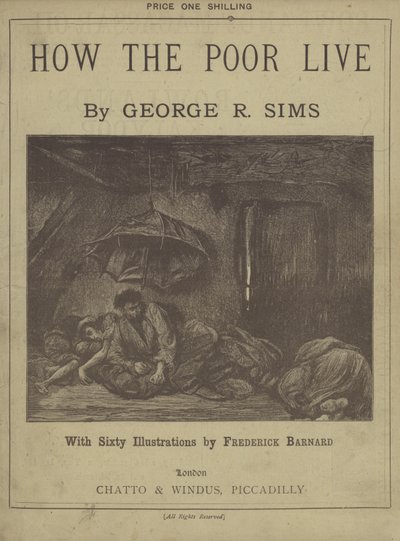 Página de título de Cómo viven los pobres de George R Sims de Frederick L. Bernard
