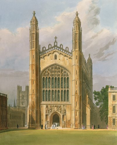 Cambridge: Kings College de "Historia de Cambridge", Vol.1 de Frederick Mackenzie