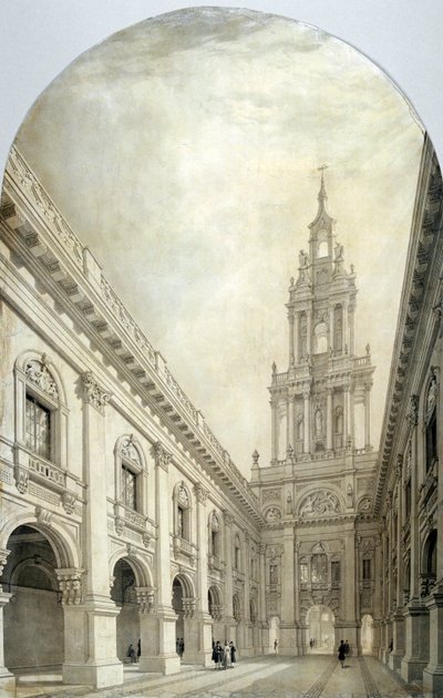 Diseño para el Nuevo Royal Exchange, 1839 de Frederick Mackenzie