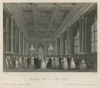 Salón de los Orfebres en una noche de baile de Frederick Mackenzie