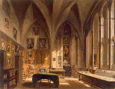 Interior de la Sala Capitular, ilustración de la 