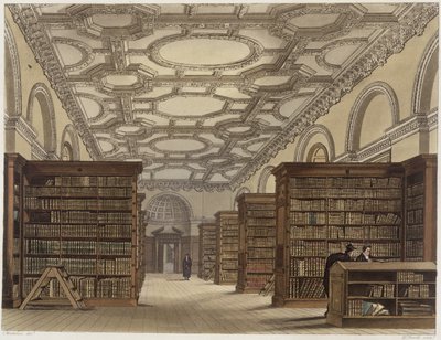 Interior de la Biblioteca Pública, Cambridge, de 