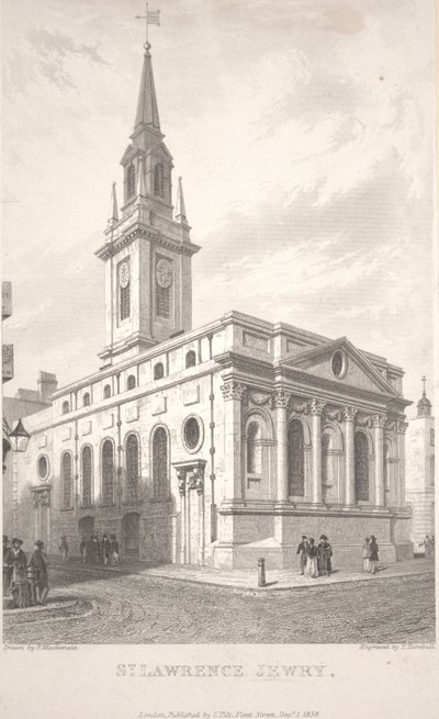 San Lorenzo Jewry, grabado por T. Turnbull de Frederick Mackenzie