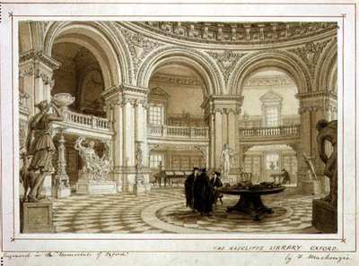 La Biblioteca Radcliffe, Oxford, c.1835 de Frederick Mackenzie