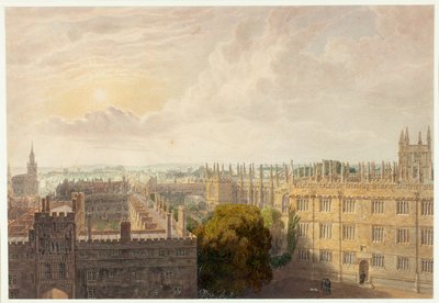 Vista desde la Biblioteca Radcliffe de Frederick Mackenzie