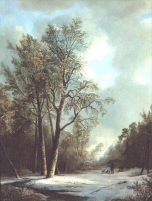 Escena de invierno de Frederick Marianus Kruseman
