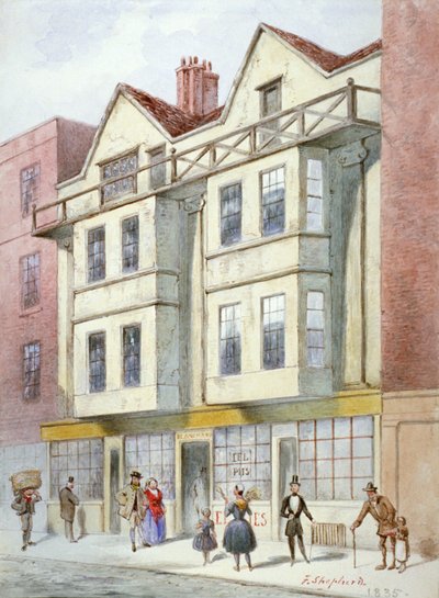 Locales de Blanchard, Fleet Street, Ciudad de Londres de Frederick Napoleon Shepherd