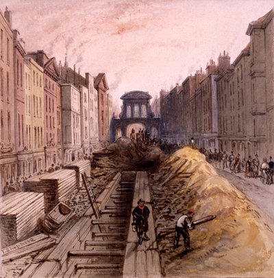 Fleet Street, Londres, 1845 de Frederick Napoleon Shepherd