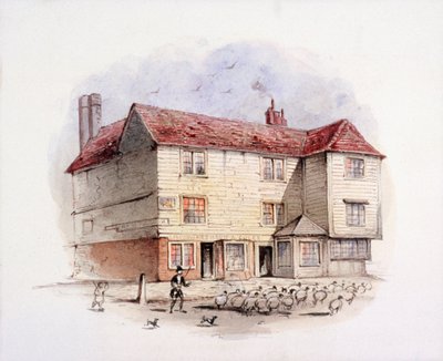 Islington Green, Londres, c. 1840 de Frederick Napoleon Shepherd