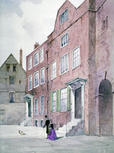 Vista de la Oficina del Vicario General, Bell Yard, Knightrider Street, Ciudad de Londres de Frederick Napoleon Shepherd