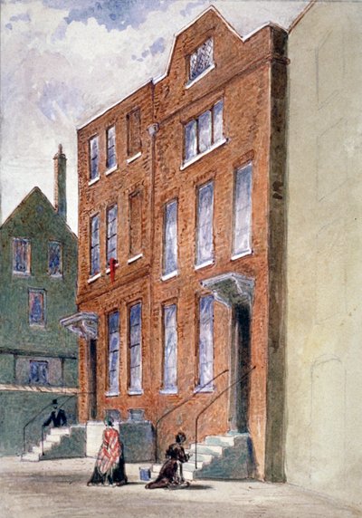 Vista de la Oficina del Vicario General, Bell Yard, Knightrider Street, Ciudad de Londres de Frederick Napoleon Shepherd