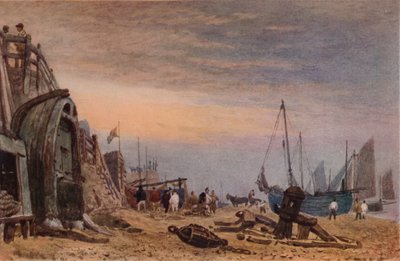 Playa de Brighton, Despejándose la Neblina, c1820 de Frederick Nash
