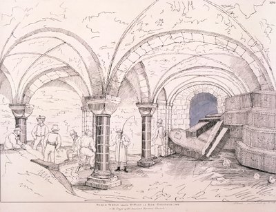 Cripta de St Mary-le-Bow de Frederick Nash