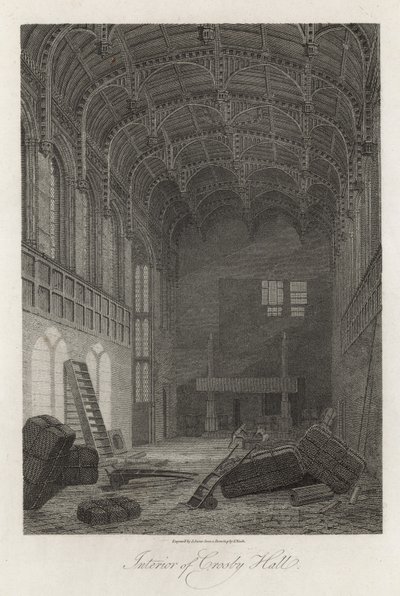 Interior de Crosby Hall de Frederick Nash