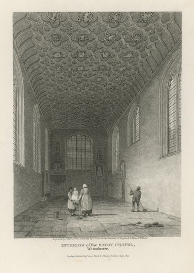 Interior de la Capilla Savoy de Frederick Nash