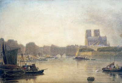 Notre Dame, París, siglo XIX de Frederick Nash