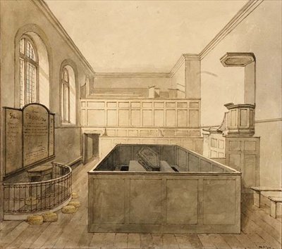 La Capilla, Prisión de Newgate de Frederick Nash