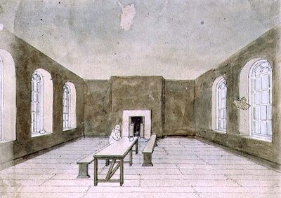 La sala de los condenados, prisión de Newgate de Frederick Nash