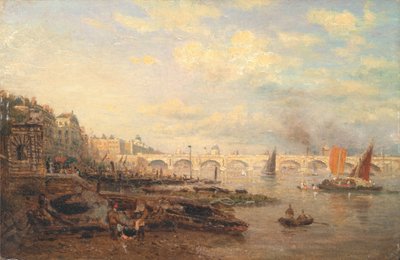 El Támesis y el puente de Waterloo desde Somerset House de Frederick Nash