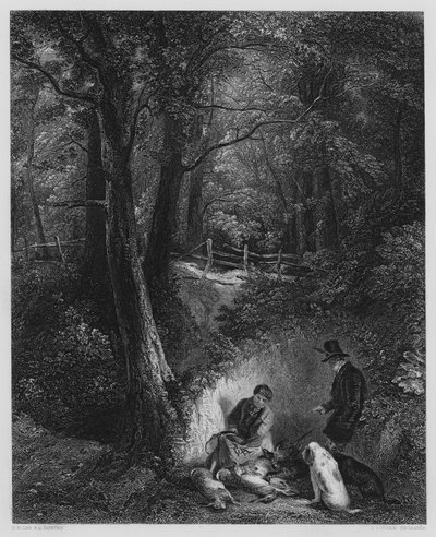 El lado de la cubierta, del cuadro en la Galería Vernon (grabado) de Frederick Richard Lee