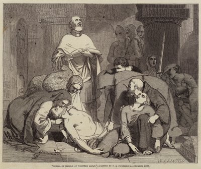 Entierro de Harold en la Abadía de Waltham de Frederick Richard Pickersgill