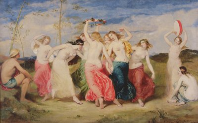 Mercurio instruye a las ninfas en la danza de Frederick Richard Pickersgill