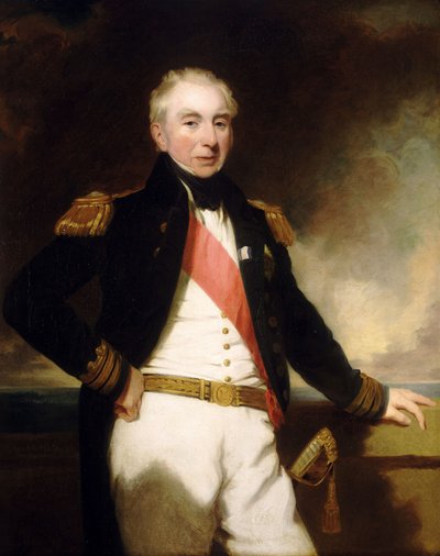 Almirante Sir Robert Stopford (1768-1847), principios o mediados del siglo XIX (óleo sobre lienzo) de Frederick Richard Say