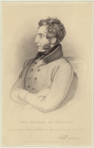 Retrato de Edward Bulwer-Lytton, Barón Lytton de Frederick Richard Say