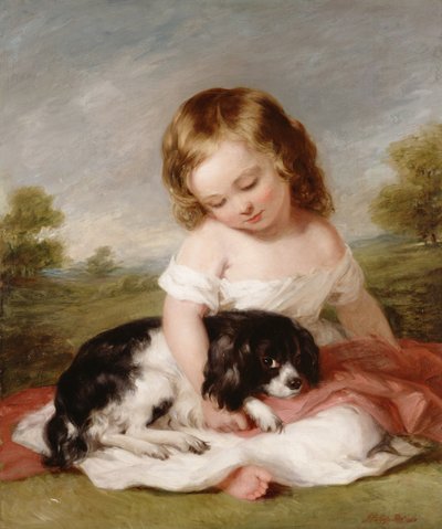 Retrato de Sir Henry M. Meysey-Thompson (1845-1929) 1er Barón Knaresborough como un niño, 1860 de Frederick Richard Say
