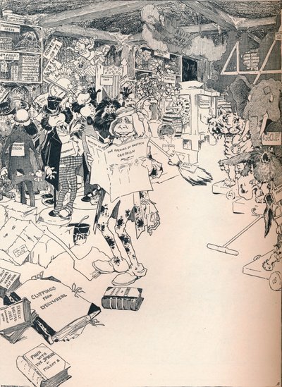 La sala de propiedad de un dibujante ingenioso, c1890 de Frederick Richardson