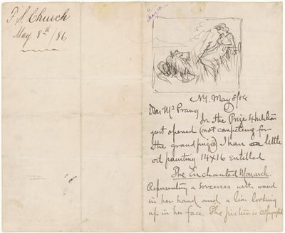 Estudio después de "El monarca encantado" de Frederick Stuart Church